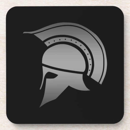 古代ギリシャ人のスパルタ式のヘルメット コースター (正面)
