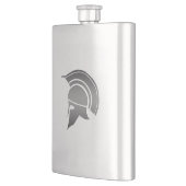 古代ギリシャ人のスパルタ式のヘルメット フラスク (左)