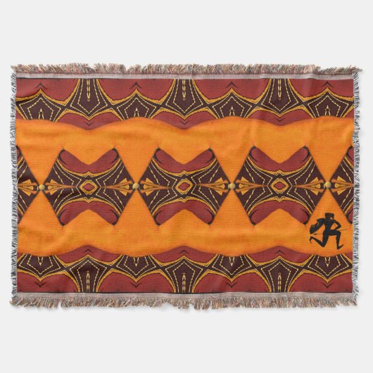 古代ギリシャ人の戦士は綿のブランケットのスタイルを作りました スローブランケット (正面)