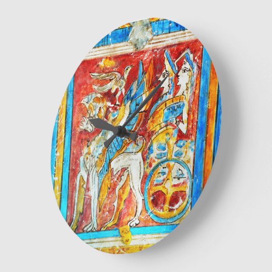 古代ギリシャ伝統的神話ウォールパ ラージ壁時計 (傾斜)