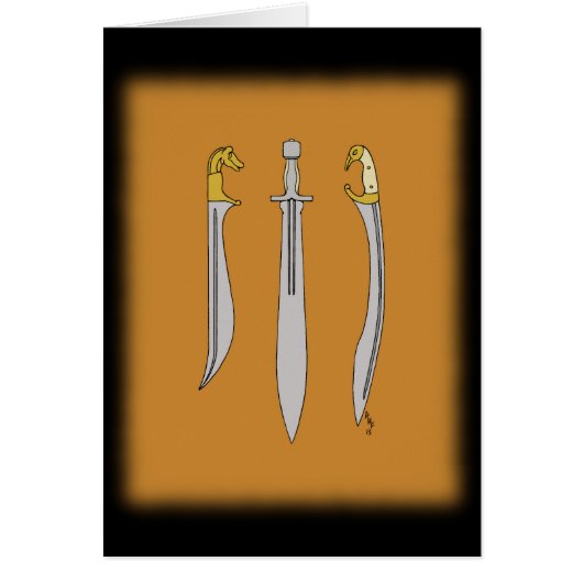 古代ギリシャ刀3本 (正面)