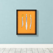 古代ギリシャ刀3本 キャンバスプリント (インサイチュ (ウッドフロア))