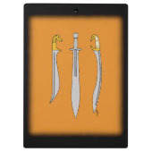 古代ギリシャ刀3本 クリップボード (裏面)