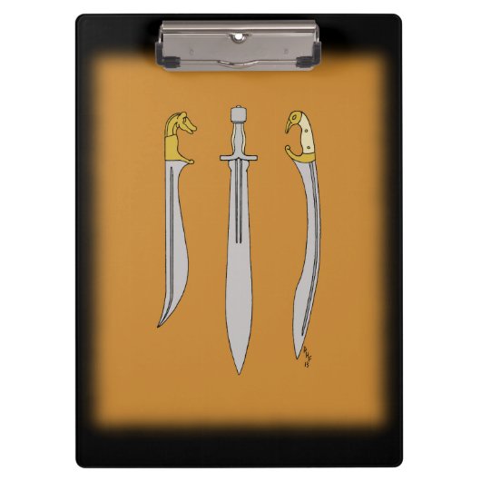 古代ギリシャ刀3本 クリップボード (正面)