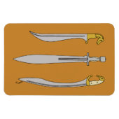 古代ギリシャ刀3本 マグネット (横)