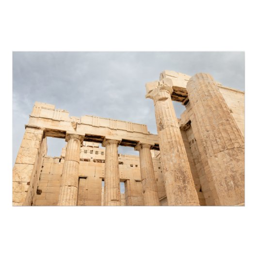 古代ギリシャ建築の詳細 フォトプリント            (正面)