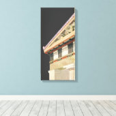 古代ギリシャ建築、 アテナの神殿 キャンバスプリント (インサイチュ (ウッドフロア))