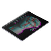 古代ギリシャ彫刻Vaporwave像の頭部 ノートブック (左側)