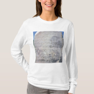 古代ギリシャ文化のepigraphの石はEphesusで、見つけました Tシャツ