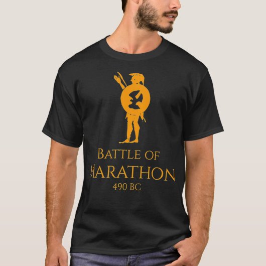 古代ギリシャ歴史古代マラのペルシャ戦争の戦い Tシャツ (正面)