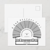 古代ギリシャ演劇建築スケッチ ポストカード (正面/裏面)