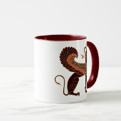 古代ギリシャ神話の獣グリフィン マグカップ (正面右)