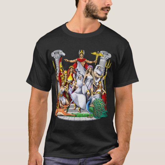 古代ギリシャ神話の神々 Tシャツ (正面)