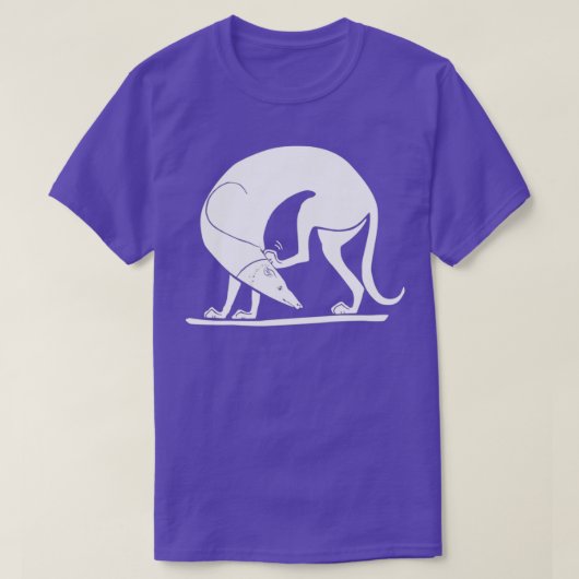 古代ギリシャ美術スパルタングレイハウンド狩り犬 Tシャツ (デザイン正面)