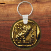 古代ギリシャ貨幣のフクロウ キーホルダー (正面)