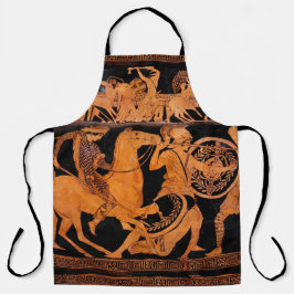 古代ギリシャ赤姿陶芸クラシカル術 エプロン