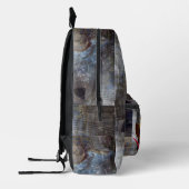 古代ギリシャ音楽スタッフスター プリントバックパック (左)