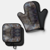 古代ギリシャ音楽スタッフ 鍋つかみ&鍋敷きセット (正面/裏面)