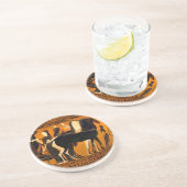 古代ギリシャ黒人美術姿砂岩コースター コースター (側面)