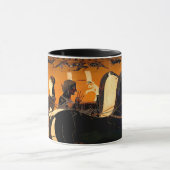 古代ギリシャ黒姿歴史美術マグカップ マグカップ (中央)