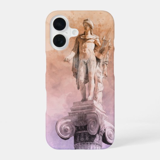 古代ギリシャ アポロン像 - 古典的神話 iPhone 16ケース (裏面)