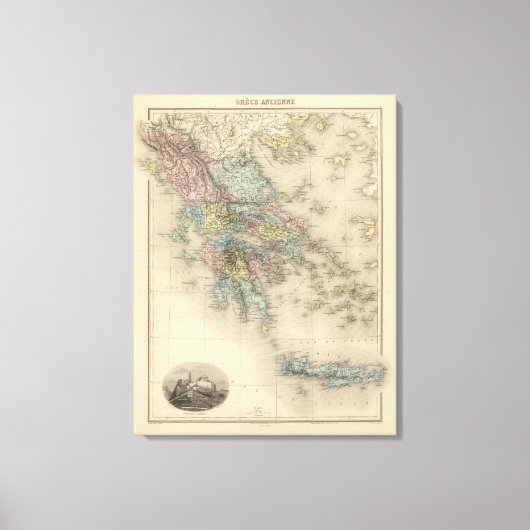 古代ギリシャ キャンバスプリント (正面)