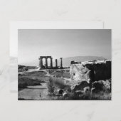 古代ギリシャ コリントの古代遺跡 アポロ神殿 ポストカード (正面/裏面)