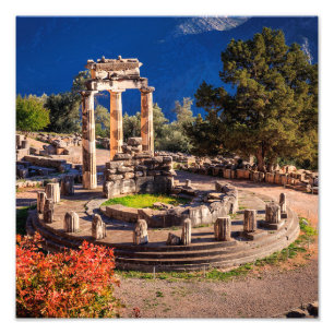 古代ギリシャ デルフィ遺跡 フォトプリント - 歴史的