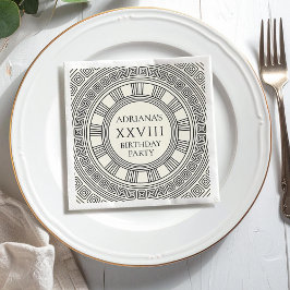 古代ギリシャ・ローマをテーマにした誕生日パーティー スタンダードカクテルナプキン