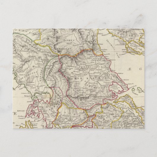 古代ギリシャ,北部 ポストカード (正面)