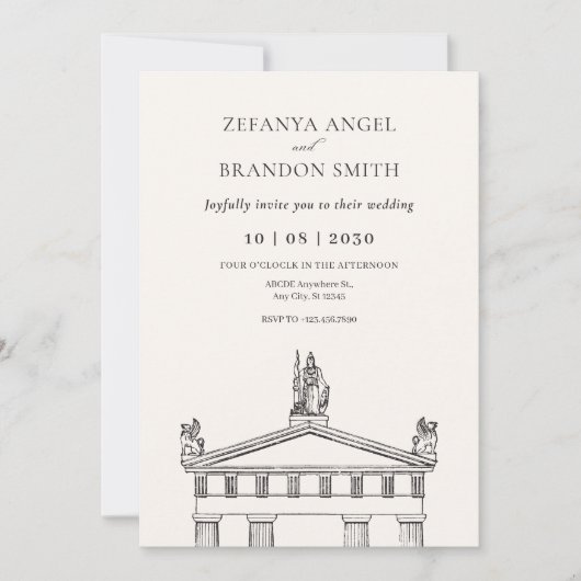 古代ギリシャ 招待状 (正面)