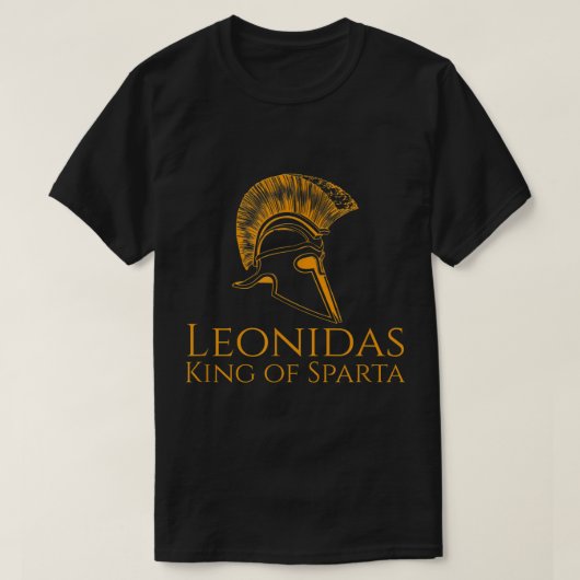 古代ギリシャ – Leonidas King Of Sparta Tシャツ (デザイン正面)