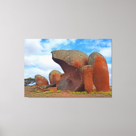 古代クォーツ32x48 キャンバスプリント (正面)