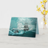 古代グリーティングカード カード (黄色い花)