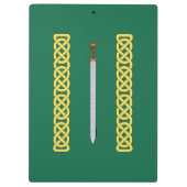 古代ケルトの剣と結び糸細工 クリップボード (裏面)