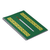 古代ケルトの剣と結び糸細工 ノートブック (右側)