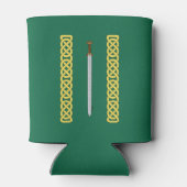 古代ケルトの剣と結び糸細工 缶クーラー (裏面)