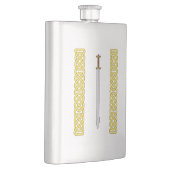 古代ケルトの剣と結縄模様 フラスク (右)