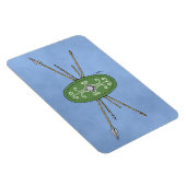 古代ケルトの盾と槍 マグネット (右側)