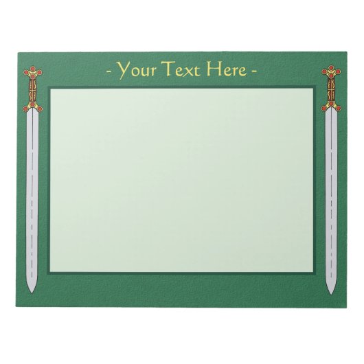 古代ケルト刀 ノートパッド (正面)