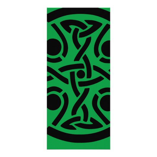 古代ケルト十字結び細密画 ラックカード (正面)