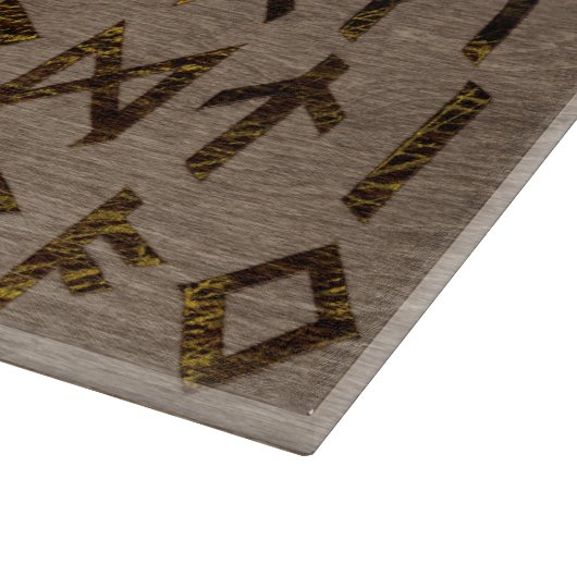 古代ケルト族のRunesのアルファベットパターン カッティングボード (角)