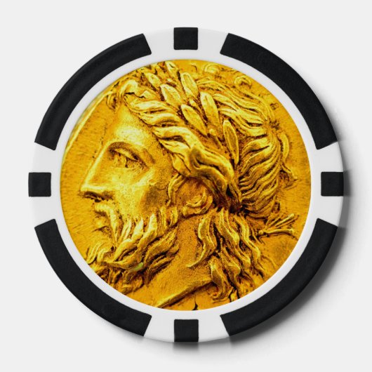 古代コイントランプのポーカーチップ ポーカーチップ (正面)