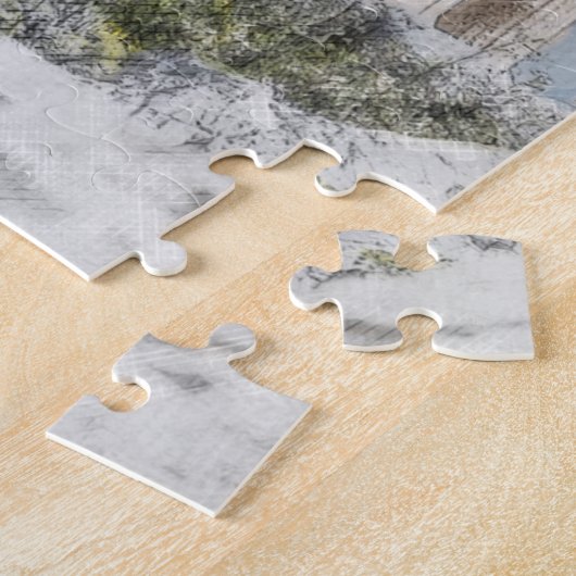 古代サイトギリシャのアテネのアクロポリス ジグソーパズル (側面)