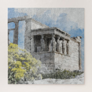 古代サイトギリシャのアテネのアクロポリス ジグソーパズル