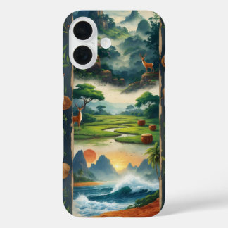 古代サウスインディアン自然 iPhone 16ケース