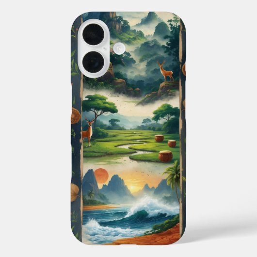 古代サウスインディアン自然 Case-Mate iPhoneケース (裏面)