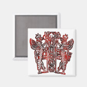 古代シュメールのカドゥセウス マグネット (正面/裏面)