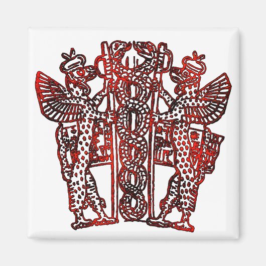 古代シュメールのカドゥセウス マグネット (正面)