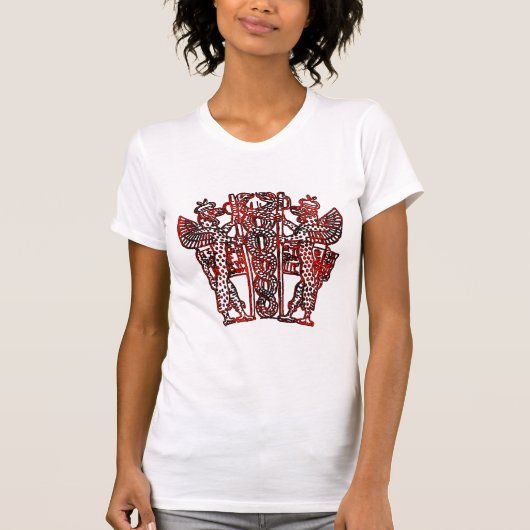 古代シュメールのカドゥセウス Tシャツ (正面)